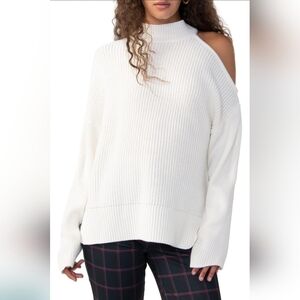 160. NWT Sanctuary Cut It Out One-Cold-Shoulder Sweater